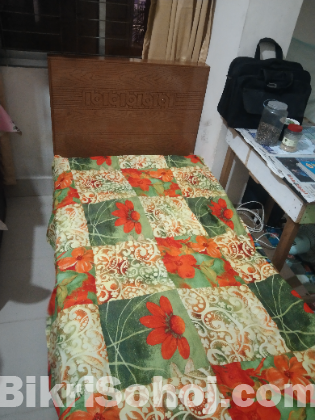 মালয়েশিয়া উড কাঠের খাট সিঙ্গেল